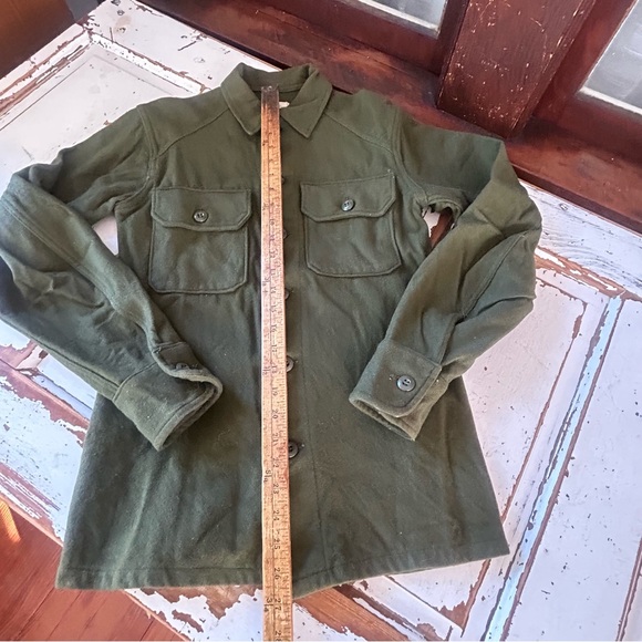 Vintage US Army 1970's Olive Green 108 Shirt Man’s Field X Small - Picture 4 of 13